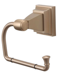 Stratton Toilet Paper Hook in Brushed Bronze.
